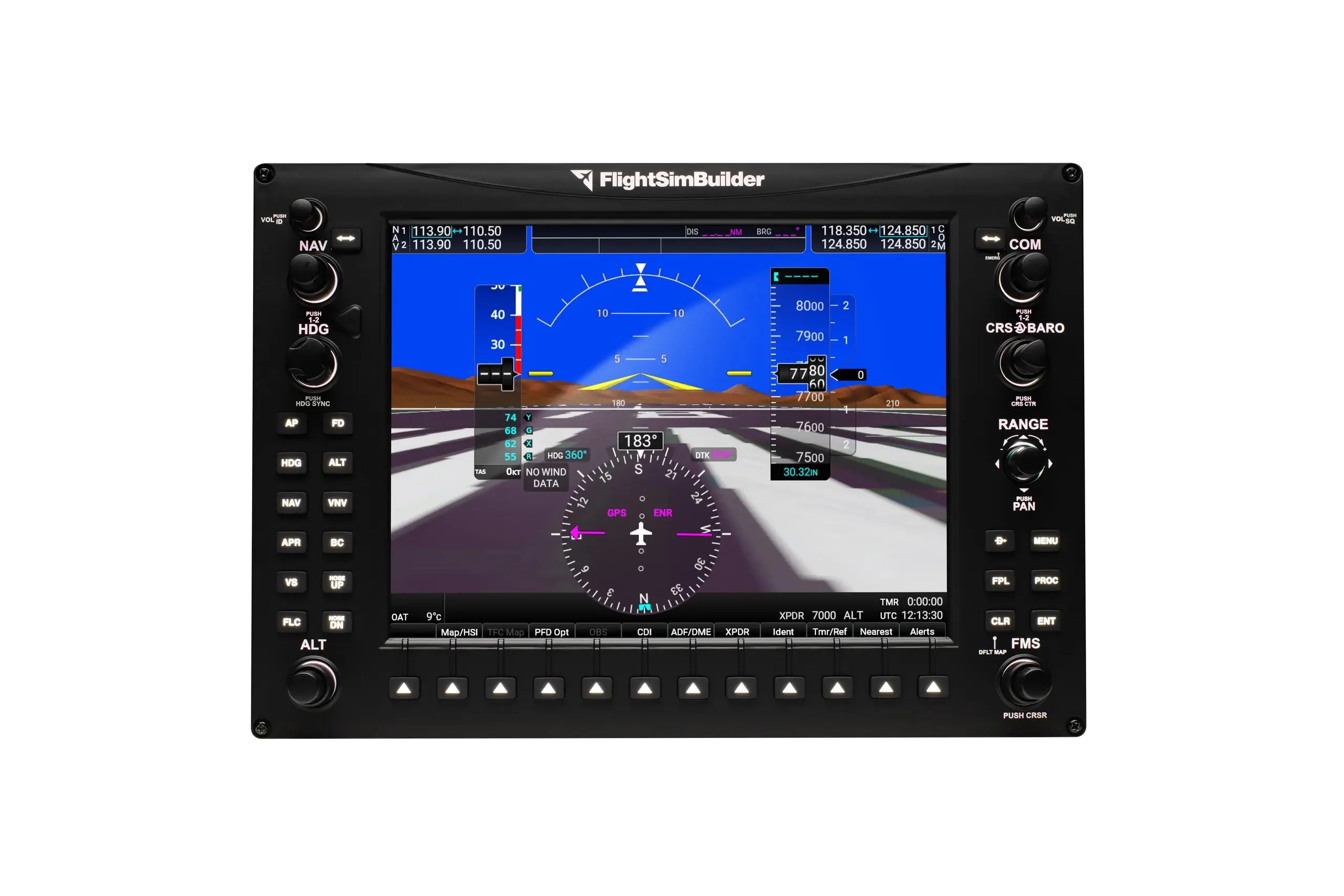 Official FlightSimBuilder G1000 TNxi PFD hardware product photo