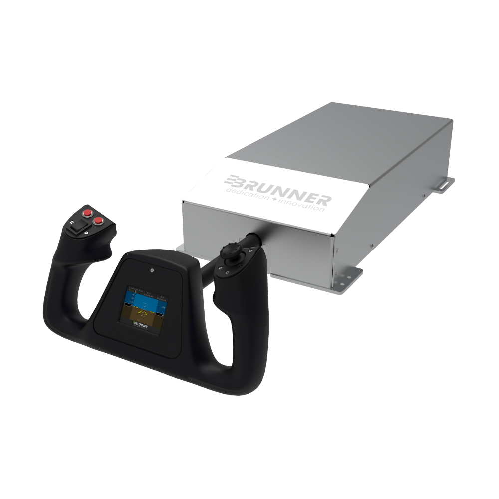 Official Brunner CLS-E MK II force-feedback yoke product photo