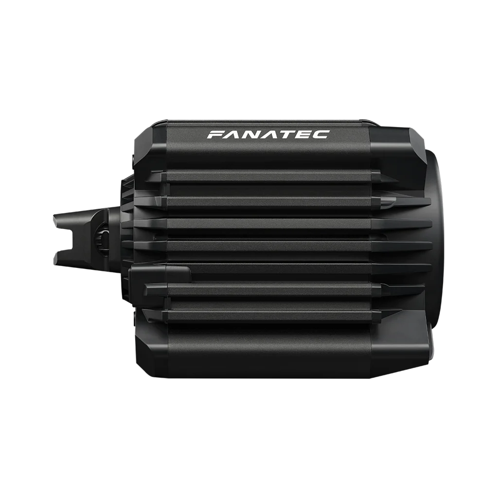Official Fanatec ClubSport DD direct drive wheelbase rear port view
