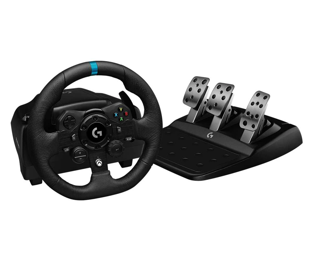 Official Logitech G923 wheel and pedals product photo
