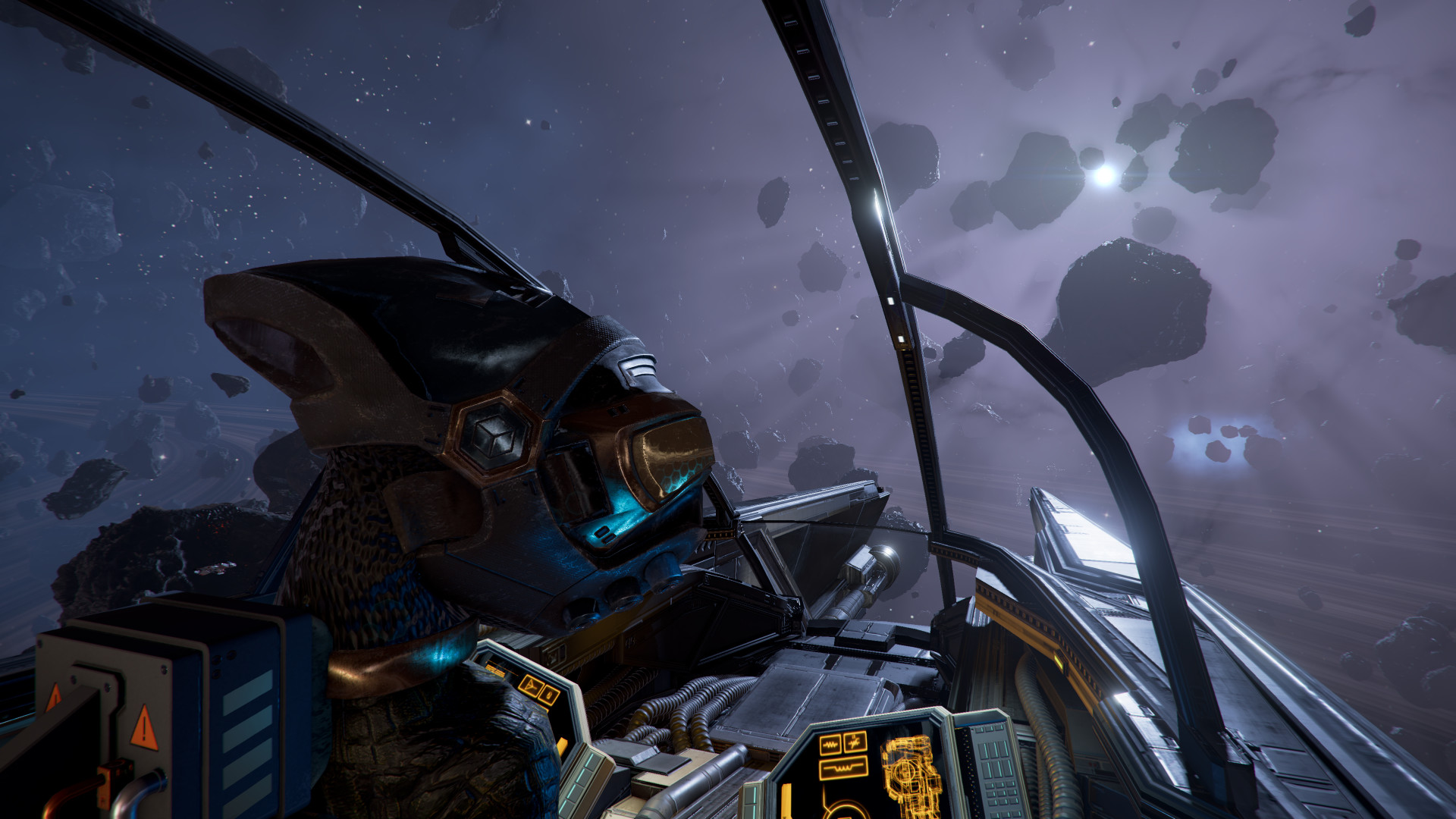 Official X4 Foundations gameplay showing a spacecraft near a busy station