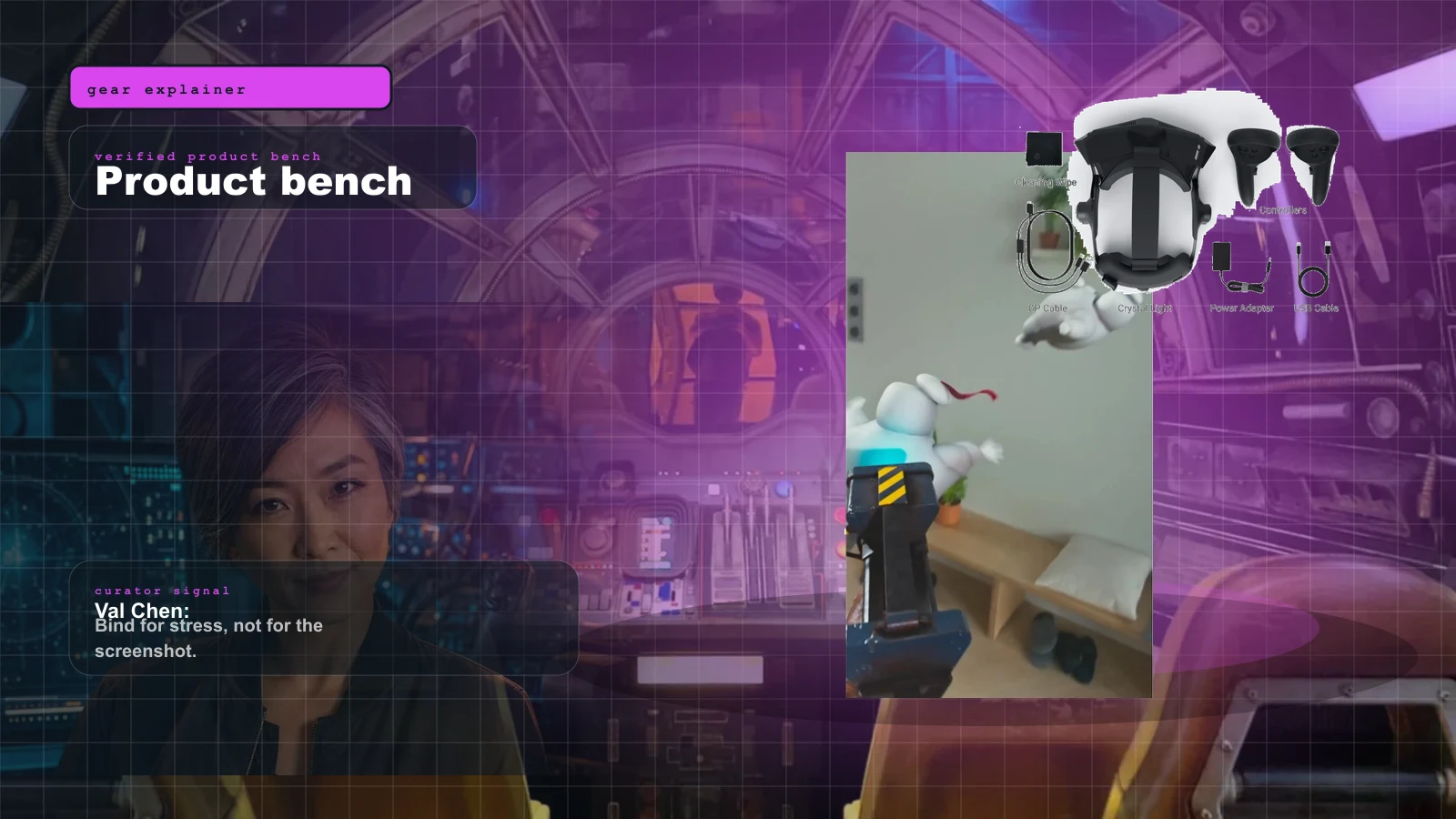 Head Tracking vs VR for Star Citizen in 2026: TrackIR, Tobii, or a Headset? cover with NaturalPoint TrackIR 5 optical head tracker — the smarter look-around buy for most Star Citizen pilots in 2026 and Val Chen