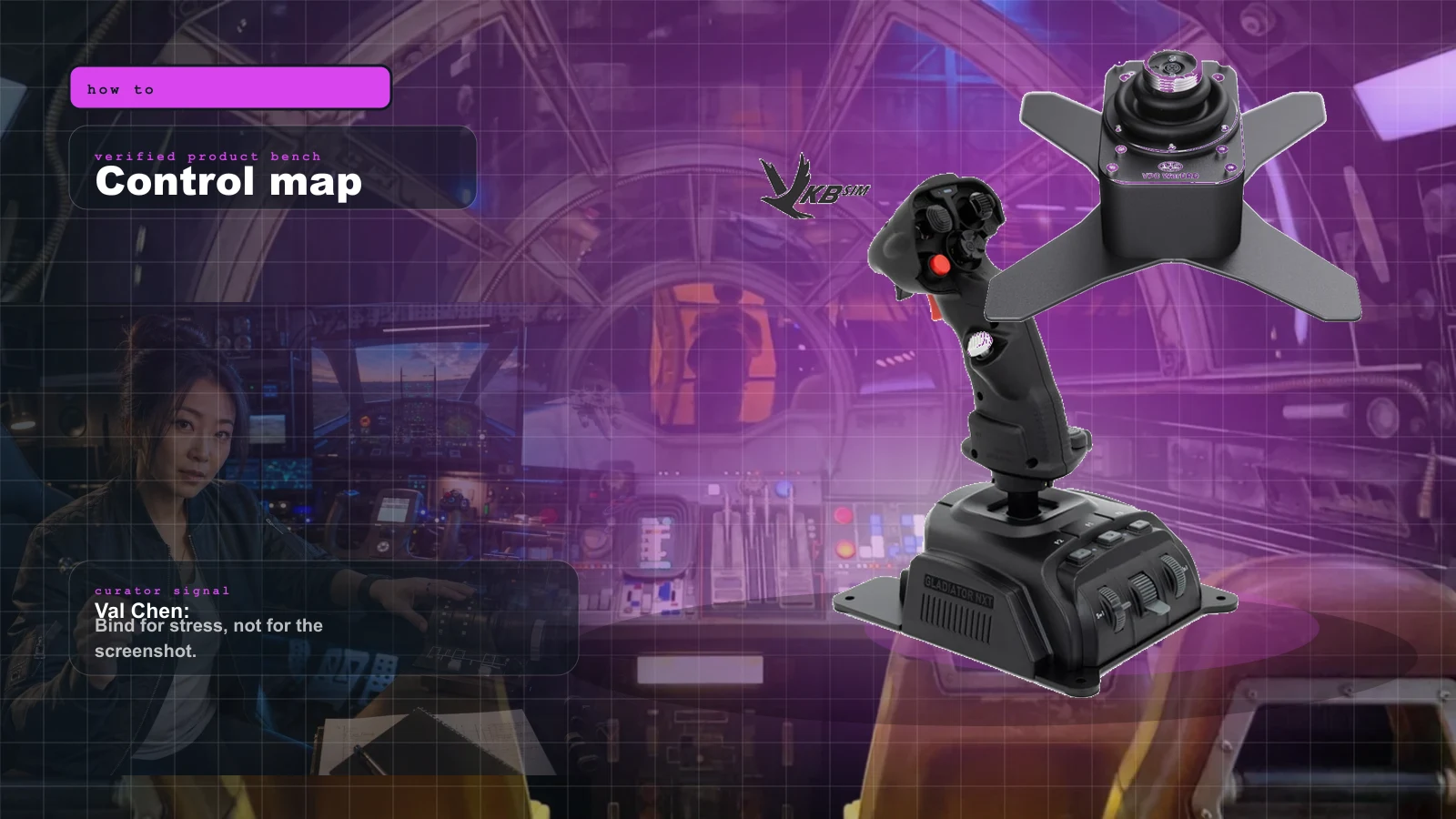 Mounting Your HOSAS in 2026: Monstertech vs Foxx vs Virpil (and Why Your Sticks Slide) cover with Monstertech anodized-aluminum joystick table mount — the standard fix for a sliding HOSAS baseplate and Val Chen