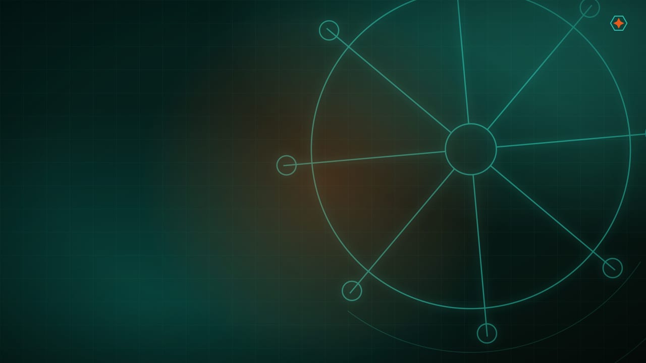 Darkened ship bridge console at dusk with glowing teal radar and chart displays and brushed-metal control levers